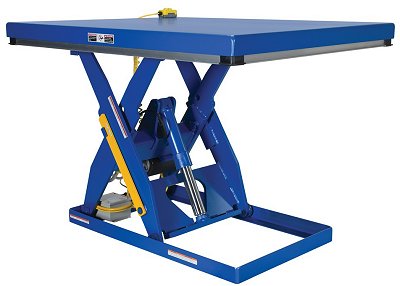 Vestil Electric Hydraulic Scissor Lift Table 3000 Lb Load 48" X 72"